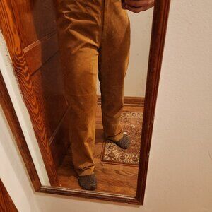 Co & Eddy Tan Suede Leather Pants Size 8